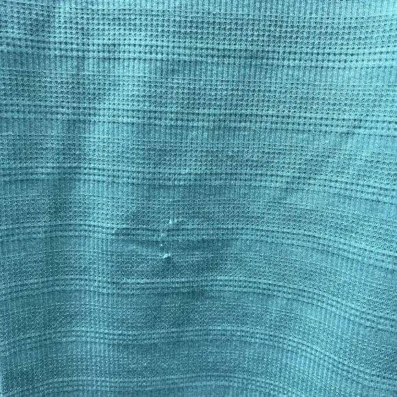 Just Be Women’s Pajama Set 3X Teal Waffle Knit Short Sleeve Top Shorts Sleepwear - Picture 5 of 6